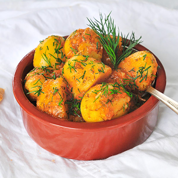 Rumänischer Frühkartoffeln-Eintopf